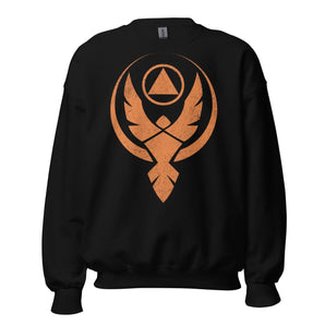 Phoenix Reborn Sweatshirt – Large Front Print - Black / S | Sobervation