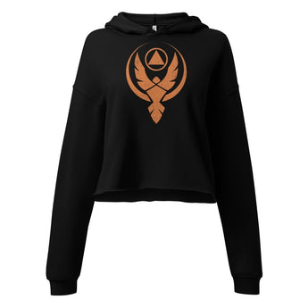 Phoenix Reborn Women's Crop Hoodie – Rise from the Ashes - S | Sobervation