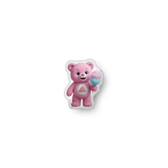 Pink Serenity Cub Pillow – Cotton Candy Edition – Custom Sweet Plush - 10″×10″ | Sobervation