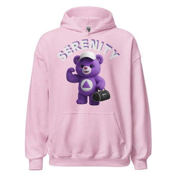 Purple Serenity Cub Hoodie – Ready for the Journey – Unisex Sober Hoodie - Light Pink / S | Sobervation