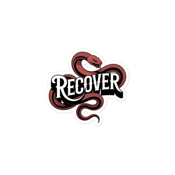 Recover Snake Sticker – Transformation Symbol - 3″×3″ | Sobervation