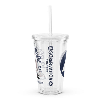 Recovery Mode Clear Plastic Tumbler – Sobriety On the Go - Default Title | Sobervation