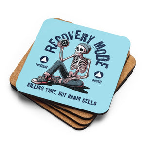 Recovery Mode Skeleton Cork-Back Coaster - Default Title | Sobervation