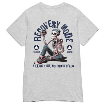 Recovery Mode Women’s Tee – Softstyle Sobriety Shirt - RS Sport Grey / S | Sobervation