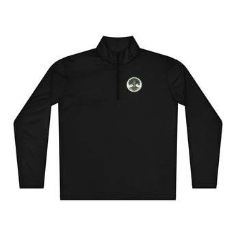 Recovery Roots Quarter-Zip Pullover – Sobriety Grows Strong Athletic Wear - Black / XS | Sobervation
