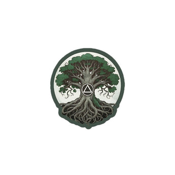 Recovery Roots Tree of Life Vinyl Sticker - Sobriety Symbol - 3″×3″ | Sobervation