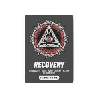 Recovery Snake Poker Playing Cards – 'Recovery is an Act of Rebellion' - Default Title | Sobervation