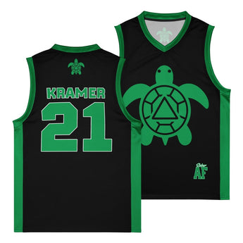 Recovery Turtle Custom Basketball Jersey - 2XS | Sobervation