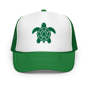 Recovery Turtle Embroidered Foam Trucker Hat - Default Title | Sobervation