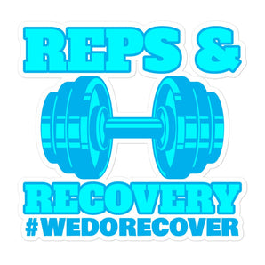 Reps & Recovery WeDoRecover Vinyl Sticker - Durable Waterproof Decal - 5.5″×5.5″ | Sobervation