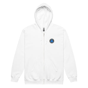Rise Mindset Zip Hoodie – Embroidered Sobriety Symbol | Inner Power - White / S | Sobervation