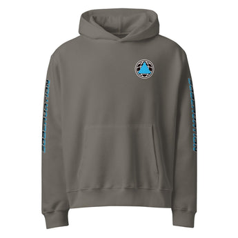 Rise Mindset Oversized Hoodie – Recovery Streetwear | Inner Power Sobriety - Asphalt / S | Sobervation