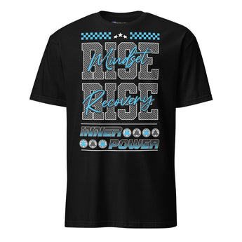 Rise Mindset Essential Tee – Recovery Motivation | Inner Power Sobriety - Black / S | Sobervation