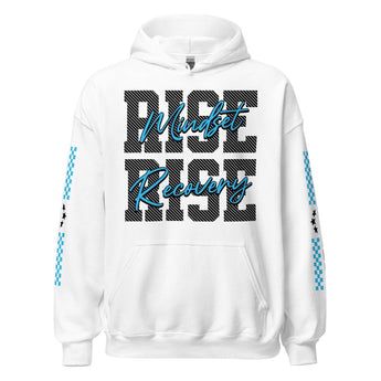 Rise Mindset Hoodie – Recovery Streetwear | Inner Power Sobriety - White / S | Sobervation