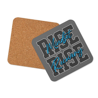 Rise Mindset: Typography Cork-Back Coaster - Default Title | Sobervation