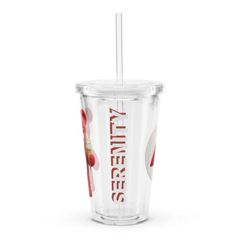 Ruby Serenity Cub Clear Plastic Tumbler – 16 oz - Default Title | Sobervation