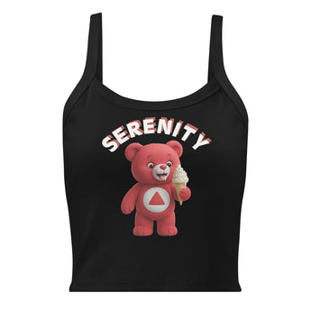 Ruby the Serenity Cub Micro-Rib Tank - Solid Black Blend / XS | Sobervation