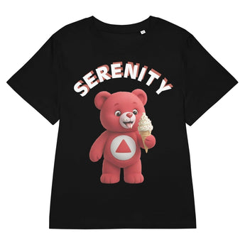 Ruby the Serenity Cub Organic Women's Tee - Black / S | Sobervation