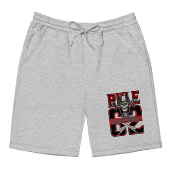 Rule 62 | Fleece Shorts (Printed) - Heather Grey / S | Sobervation