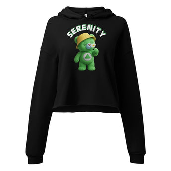 Sage the Serenity Cub Crop Hoodie - Black / S | Sobervation