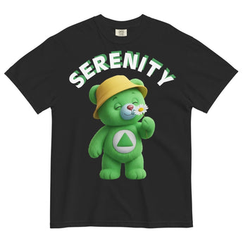 Sage the Serenity Cub Garment-Dyed Heavyweight Tee - Black / S | Sobervation