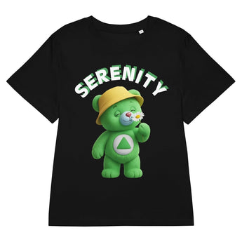 Sage the Serenity Cub Women's Organic Tee - Black / S | Sobervation