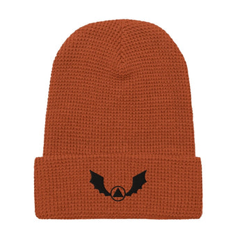 Scary Sober Night Waffle Beanie – Bat Recovery Emblem - Beanie - Sobervation
