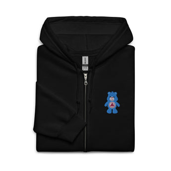 Serenity Cub Embroidered Zip Hoodie – Recovery Apparel - Black / S | Sobervation
