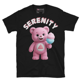 Serenity Cub Essential Tee – Pink Edition (Cotton Candy Joy) - Black / S | Sobervation
