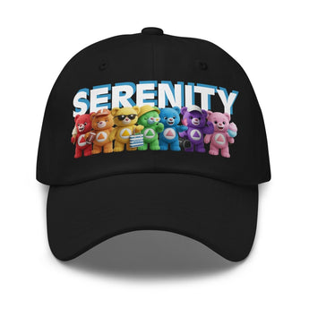 Serenity Dad Hat – Classic Edition (Color Cub Lineup) - Black | Sobervation