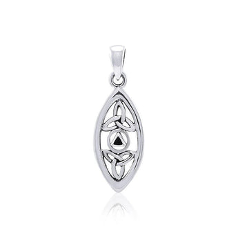 Silver AA Recovery Pendant – Sterling Silver Sobriety Jewelry - Synthetic Black Onyx | Sobervation