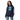 Skye Blue Serenity Cub Oversized Hoodie - Asphalt Oversized Graphic Print Hoodie - Sobervation
