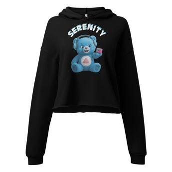 Skye the Serenity Cub Crop Hoodie - Black / S | Sobervation