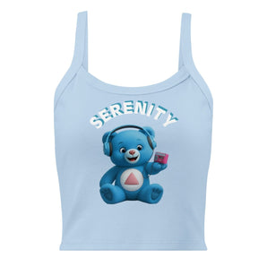 Skye the Serenity Cub Micro-Rib Tank - Solid Baby Blue Blend / XS | Sobervation