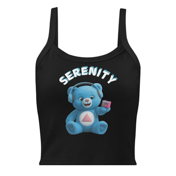Skye the Serenity Cub Micro-Rib Tank - Solid Black Blend / XS | Sobervation