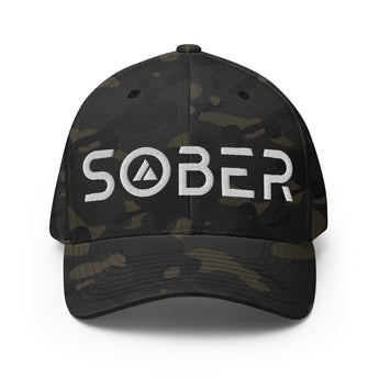 Sober 3D Puff Embroidered Structured Twill Cap - Multicam Black / S/M | Sobervation