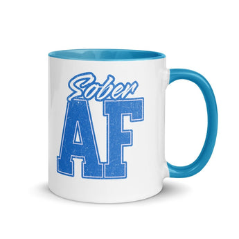SOBER AF Color Inside Mug - 11oz Bold Statement Cup - Default Title | Sobervation