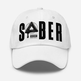 SOBER Black Label Dad Hat – Melting Symbol Streetwear - Default Title | Sobervation