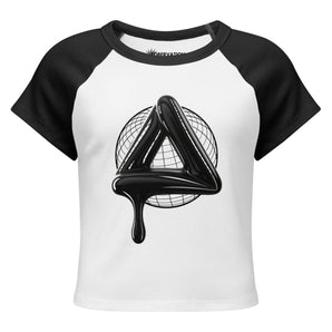 SOBER Black Label Raglan Baby Tee – Melting Symbol Streetwear - S | Sobervation
