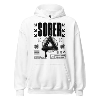SOBER Black Label Hoodie – Melting Symbol Streetwear - S | Sobervation
