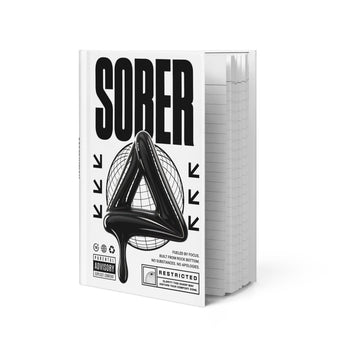SOBER Black Label Hardcover Journal – Melting Symbol Recovery Journal - Default Title | Sobervation