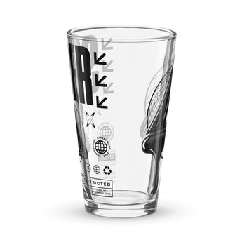 SOBER Black Label Pint Glass – Melting Symbol Drinkware - Default Title | Sobervation