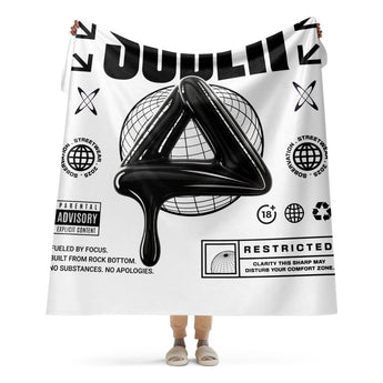 SOBER Black Label Sherpa Blanket – Melting Symbol Comfort - Default Title | Sobervation