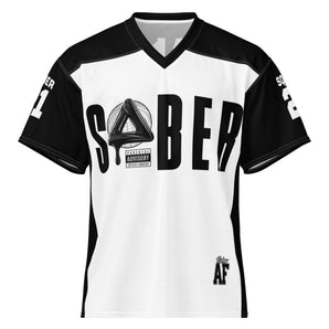 SOBER Black Label Custom Varsity Jersey – Personalized Recovery Streetwear - 2XS | Sobervation