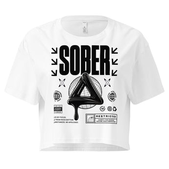 SOBER Black Label Crop Top – Melting Symbol Streetwear - XS | Sobervation