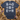 SOBER Blue Gingham Floral Essential Tee | Front Print Recovery T-Shirt | Sobervation - Heather Navy Graphic Print T Shirt - Sobervation