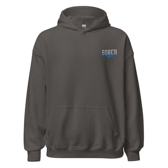 Sober Champion Hoodie – One Day at a Time - Charcoal / S | Sobervation