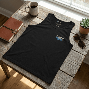 Sober Champion Embroidered Men's Premium Tank Top - Black / S | Sobervation