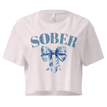 SOBER – Chinoiserie Bow Crop Top - Orchid / XS | Sobervation