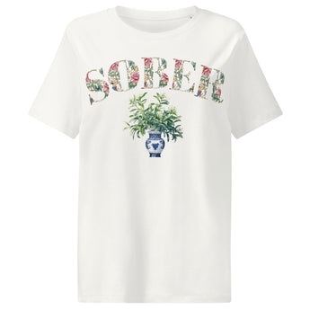 SOBER – Chinoiserie Floral Organic Women’s T-Shirt - S | Sobervation